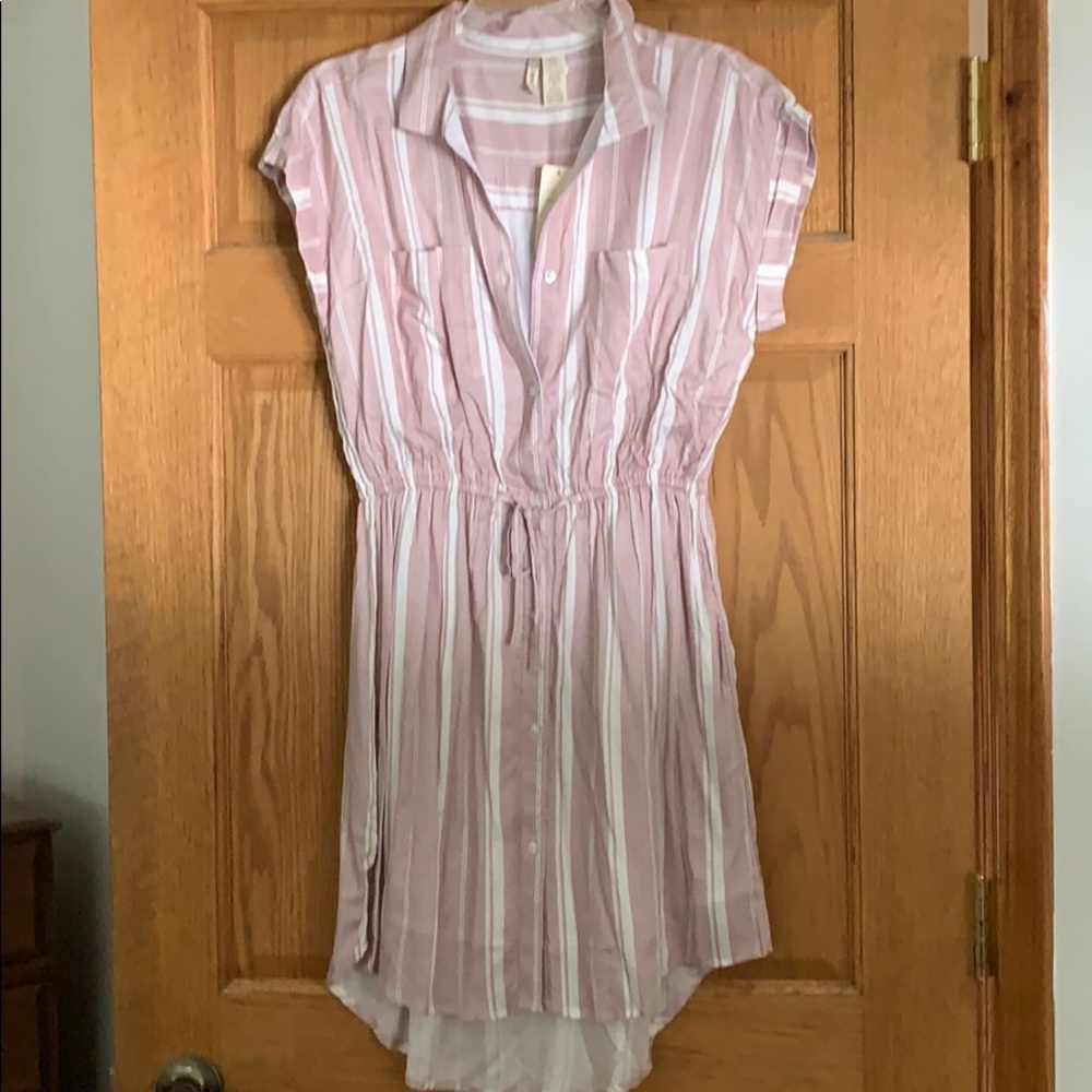 Fun shirt dress!